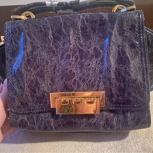 Authentic Zac Posen Leather Navy Satchel